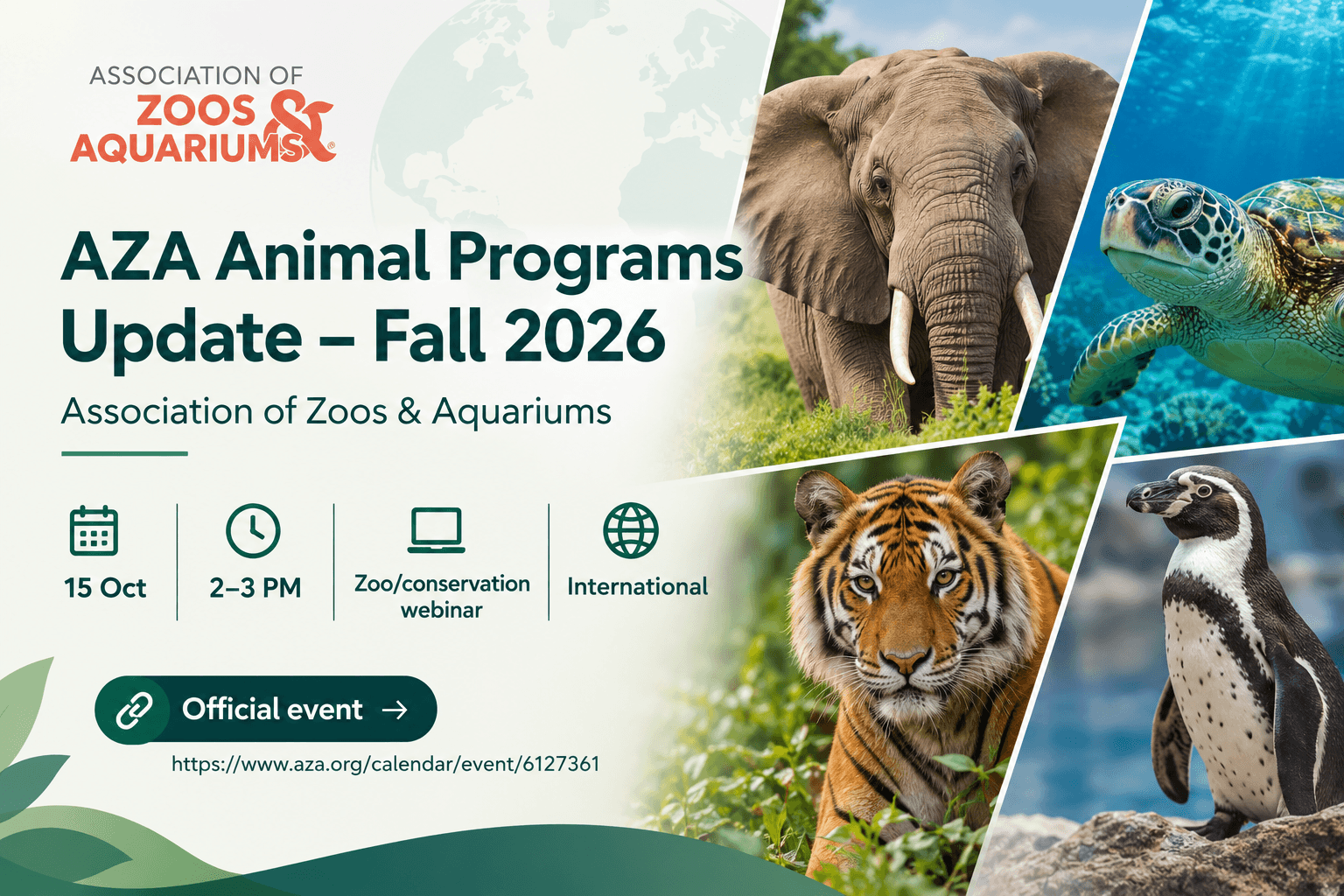 AZA Animal Programs Update – Fall 2026